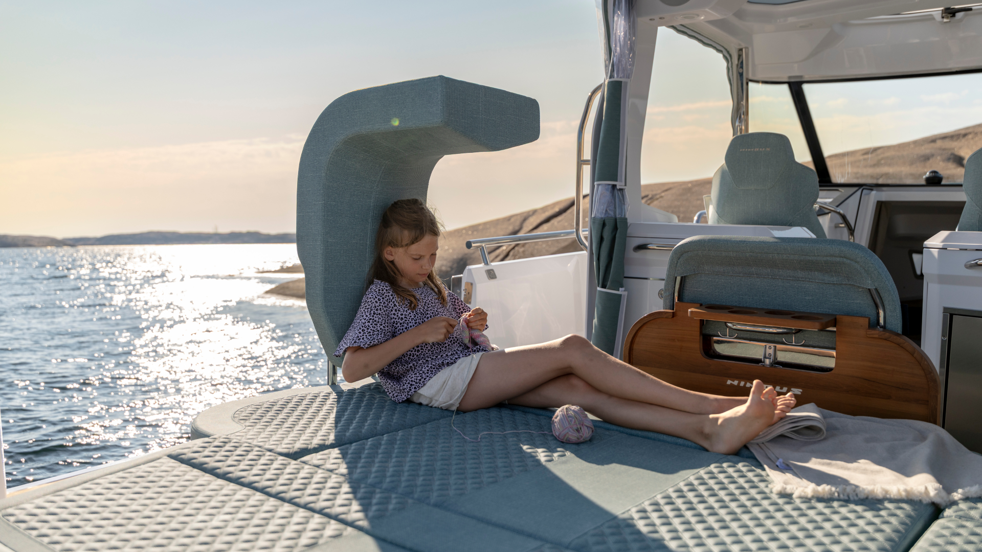 Nimbus Boats Sport Tender 35 Gallery Aft Deck And Helm 5