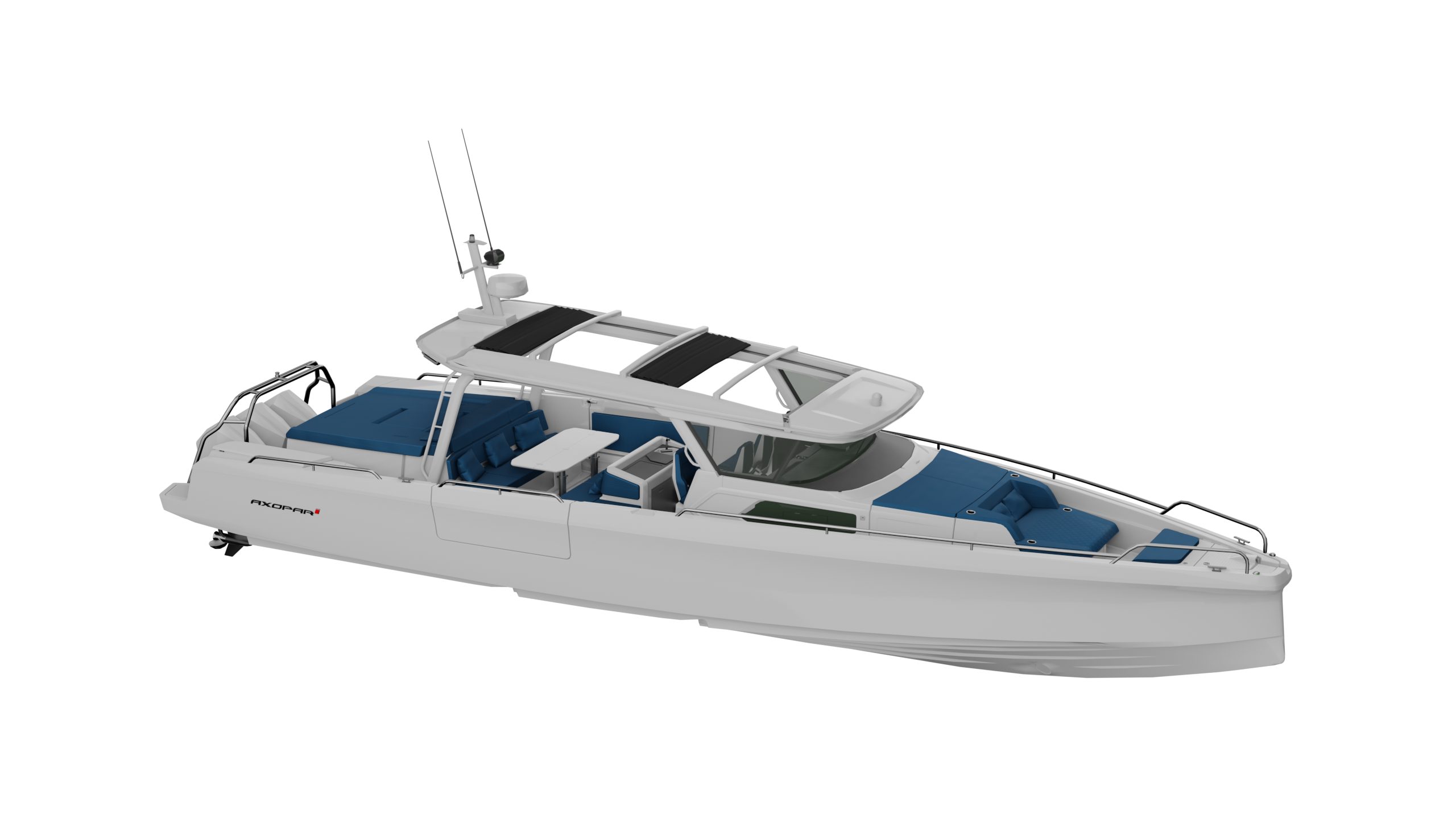 Axopar 45 Cross Top MY2024 W Aft Cabin Baltic Upholstery 1